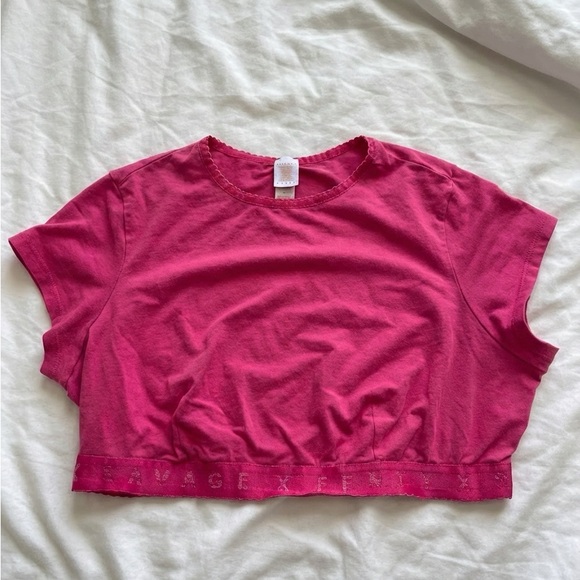 Savage X Fenty Tops - Savage X Fenty Fuchsia Crop Top